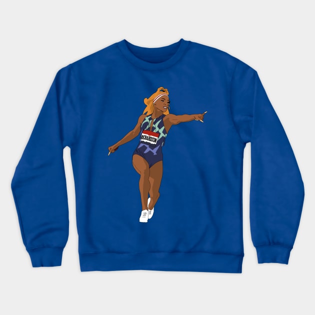 Sha'Carri Richardson Track & Field USA Crewneck Sweatshirt by Hevding